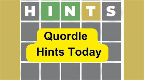 Our clues will help you solve Quordle today and keep that streak going. . Quordle sequence hint today